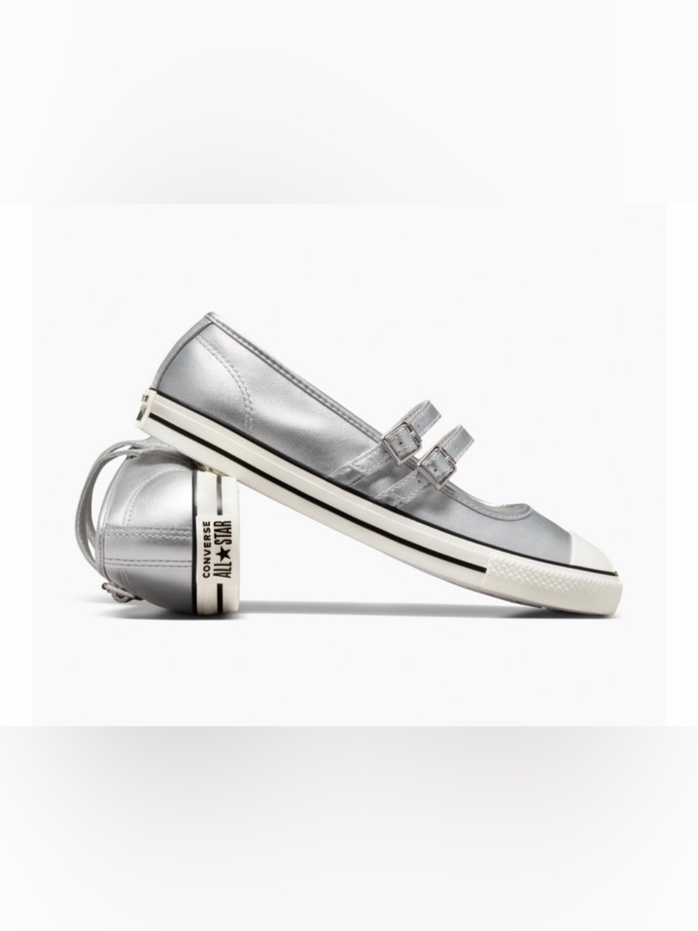 Converse | Chuck Taylor Dainty Mary Jane Silver Sneakers | 7.5